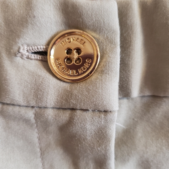 Michael Kors Ankle Stretch Trousers Tan Riding Style Woman Size 4 EUC - Picture 6 of 13